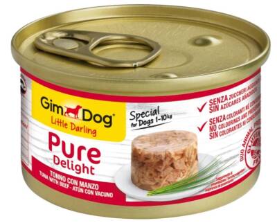 Gimdog Ton Balıklı ve Biftekli Köpek Konserve Köpek Maması 85 gr