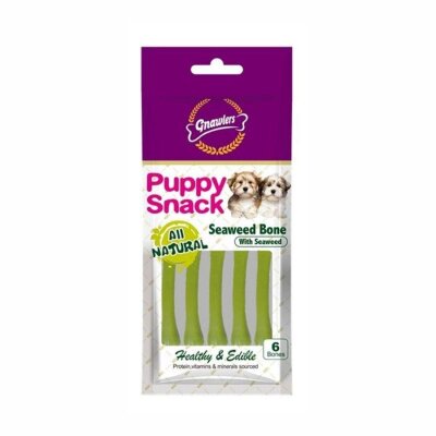 Gnawlers Seaweed Bone Deniz Yosunlu Yavru Köpek Ödül Kemiği 6'lı 40 gr