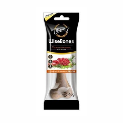 Gnawlers Wise Bone Geyik ve Biberiyeli Aromalı Köpek Ödül Kemiği M 40 gr
