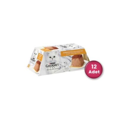 Gourmet Gold Revelations Tavuk Etli Ezme Yetişkin Kedi Konservesi 2 X 57 gr 12'li Paket