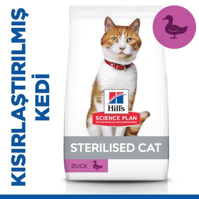 Hill's SCIENCE PLAN Kısırlaştırılmış Yetişkin Ördekli Kedi Maması 1,5 kg