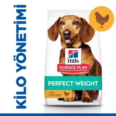 Hill's SCIENCE PLAN İdeal Kilo Yetişkin Küçük ve Mini Irk Tavuklu Köpek Maması 1,5 kg