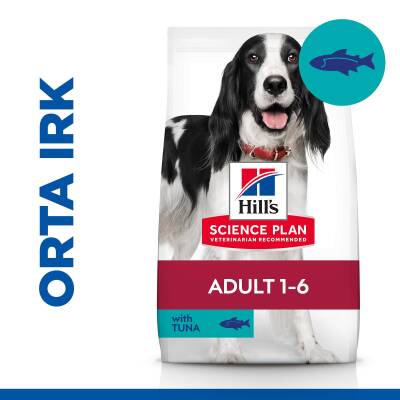 Hill's SCIENCE PLAN Yetişkin Orta Irk Ton Balıklı & Pirinçli Köpek Maması 10 kg + 2 kg