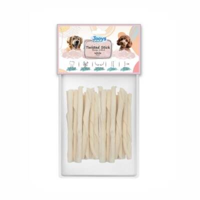 Jooys Beyaz Burgu Çubuk Köpek Ödül Kemiği 50'li
