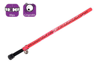 Karlie Çıngıraklı Balık Desenli Kedi Boyun Tasması 30 cm Pembe