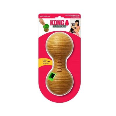 Kong Bamboo Feeder Dambıl Şeklinde Ödül Maması Dağıtma Köpek Oyuncağı M