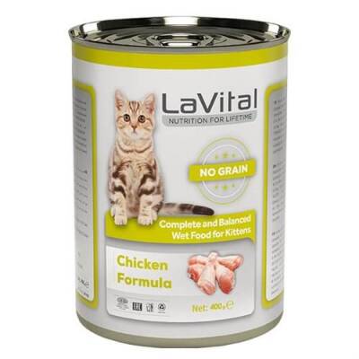 LaVital Kitten Tahılsız Tavuklu Yavru Kedi Konservesi 400 gr