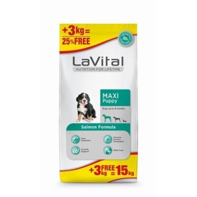 LaVital Somonlu Büyük Irk Yavru Köpek Maması 15 kg