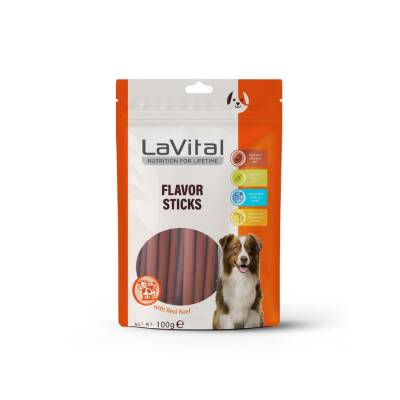 LaVital Sığır Etli Yumuşak Çubuk Köpek Ödülü 100 Gr