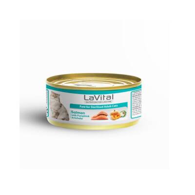 LaVital Somonlu,Balkabağı ve Enginarlı Yetişkin Kedi Konservesi 85 Gr