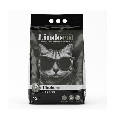 Lindocat Carbon Ekstra Güçlü Topaklanan Kedi Kumu 10 Lt