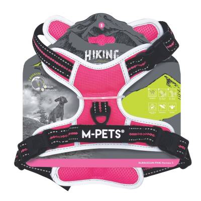M-Pets Hıkıng Reflektörlü Soft Köpek Göğüs Tasması Pembe XL