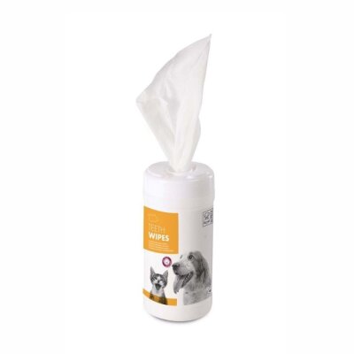 M-Pets Kedi ve Köpekler İçin Diş Temizleme Mendili 40'lı