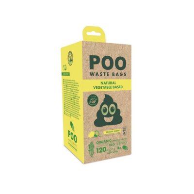 M-PETS POO Dışkı Poşeti 15 Yaprak Limon Kokulu 8li Paket