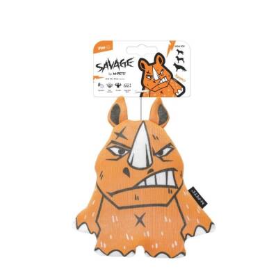 M-Pets Savage Gergedan Peluş Köpek Oyuncağı 22x19 cm