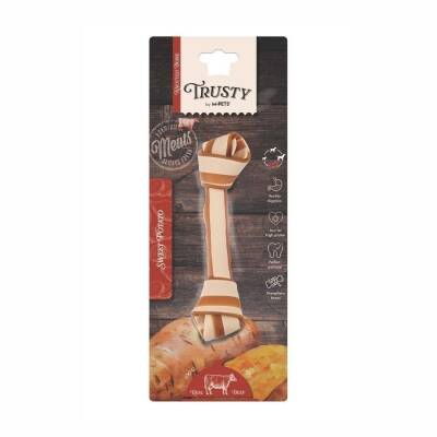 M-Pets Trusty Biftekli ve Tatlı Patatesli Düğüm Köpek Ödül Kemiği 100 gr 20,3 cm