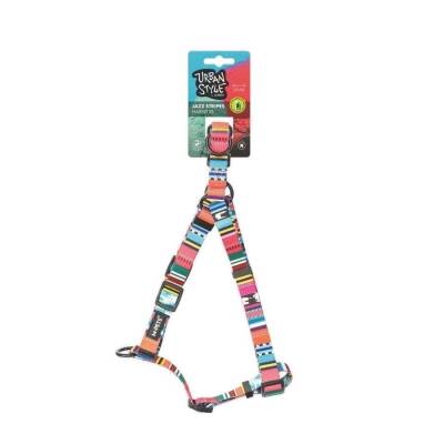 M-Pets Urban Style Jazz Stripes Köpek Göğüs Tasması M