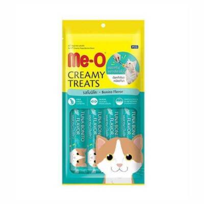 Me-O Creamy Kurutulmuş Ton Balıklı Yetişkin Kedi Ödülü 4x15 gr