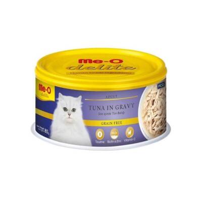 Me-O Delite Soslu Ton Balıklı Yetişkin Kedi Konservesi 80 Gr