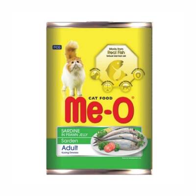 Me-O Sardalya ve Karides Soslu Yetişkin Kedi Konservesi 400 Gr