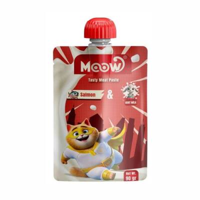 Moow Taze Somonlu ve Keçi Sütlü Kedi Et Ezmesi 90 gr