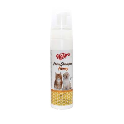 Natura Foam Bal Özlü Kedi ve Köpek İçin Köpük Şampuanı 200 ml