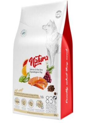 Natura Premium Somonlu Aloe Veralı Düşük Tahıllı Yetişkin Köpek Maması 12 kg