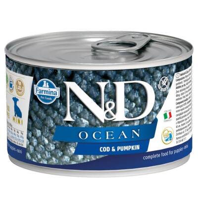 N&D Ocean Morina Balık ve Balkabaklı Köpek Konservesi 140 gr