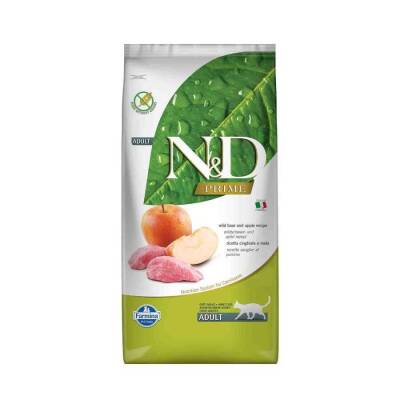 N&D Prime Tahılsız Yaban Domuzlu Elmalı Kedi Maması 10 kg