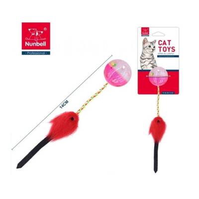 Nunbell Çıngıraklı Top Tüylü Fare Kedi Oyuncağı