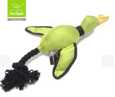 Nunbell Dayanıklı Kumaştan Ördek Köpek Oyuncağı 35 cm