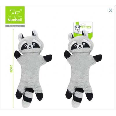 Nunbell Köpek Oyuncağı Peluş Rakun 24 cm