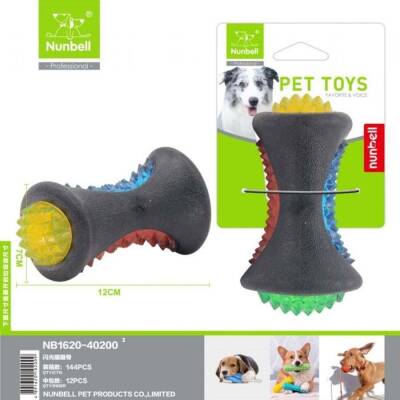 Nunbell Plastik Işıklı Kemik Köpek Oyuncağı 12 cm