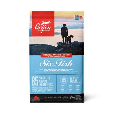 Orijen Six Fish 6 Balıklı Tahılsız Yetişkin Köpek Maması 11,4 kg