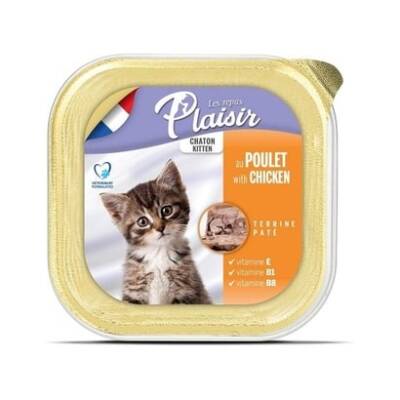 Plaisir Pate Ezme Tavuklu Yavru Kedi Konservesi 100 gr