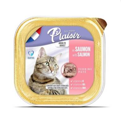 Plaisir Pate Ezme Somonlu Yetişkin Kedi Konservesi 100 gr