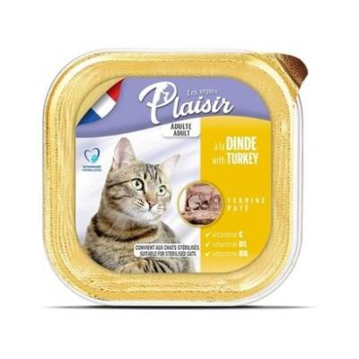 Plaisir Pate Ezme Hindi Etli Yetişkin Kedi Konservesi 100 gr