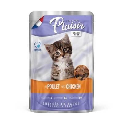 Plaisir Pouch Tavuklu Yavru Kedi Konservesi 100 gr