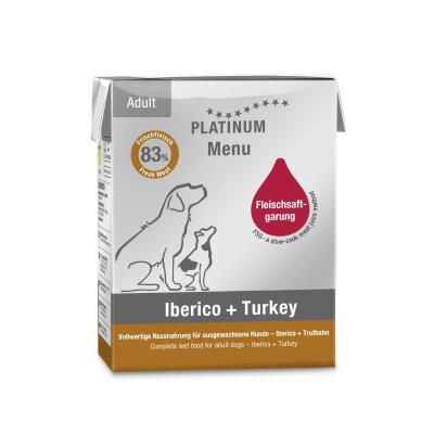Platinum Iberico ve Hindili Köpek Yaş Maması 375 Gr