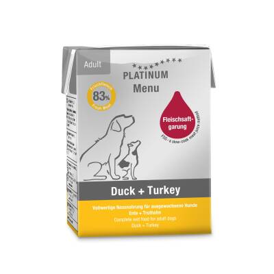 Platinum Ördekli ve Hindili Köpek Yaş Maması 185 Gr