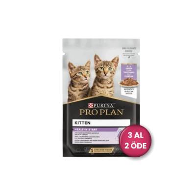 Pro Plan Pouch Sos İçinde Hindili Yavru Kedi Konservesi 85 gr 3 Al 2 Öde