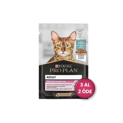 Pro Plan Pouch Sos İçinde Okyanus Balıklı Yetişkin Kedi Konservesi 85 gr 3 Al 2 Öde