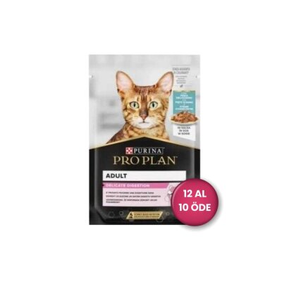 Pro Plan Pouch Sos İçinde Okyanus Balıklı Yetişkin Kedi Konservesi 85 gr (12 AL 10 ÖDE)