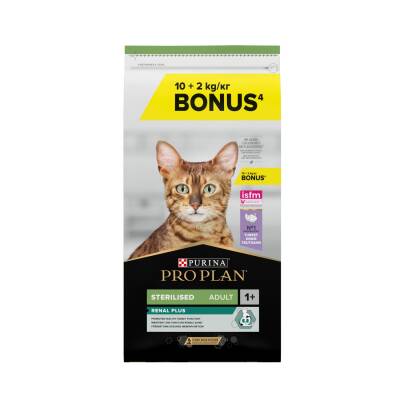 Pro Plan Sterilised Kısırlaştırılmış Kediler İçin Hindili Kedi Maması 10 kg + 2 kg Hediyeli