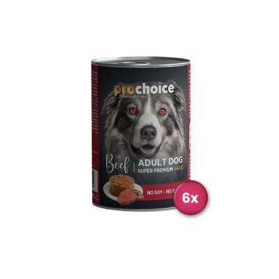 Prochoice Biftekli Yetişkin Köpek Konservesi 400 gr X 6 Adet