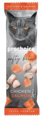 Prochoice Softy Bites Tavuklu ve Somonlu Yumuşak Kedi Ödül Maması 10 gr