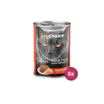 Prochoice Somonlu Yetişkin Kedi Konservesi 400 gr X 6 Adet
