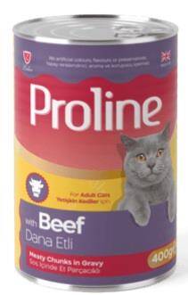 Proline Sos İçinde Parça Etli Dana Etli Yetişkin Kedi Maması 400 gr