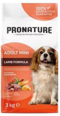 Pronature Daily Kuzu Etli Küçük Irk Yetişkin Köpek Maması 3 kg