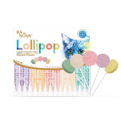 Ranova Kediler İçin Karışık Lezzetli Lolipop 15'li